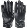 PU Touch Screen Leather Gloves Winter Fleece Faux Leather Fleece Cycling Warm Gloves