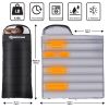 ANTARCTICA GEAR Heated Sleeping Bag 3 Adjustable Heating Levels Cold Weather Sleeping Bag for All Season Hiking & Camping