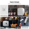 Mini Fridge, Portable Small Refrigerator 4L/6 Can Cooler & Warmer Compact Fridge for SkinCare, Food and Drinks, Small Fridge for Bedroom, Dorm, Car, O