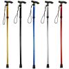 Foldable Lightweight Walking Stick; Trekking Pole With Rubber Tip; Adjustable Height